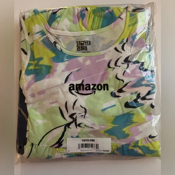 2 Pack Girls Sleeveless Tiered Dresses Medium - Picture 6 of 6